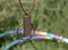 HulaHoop Pendant 3d printed Stainless Steel Finish