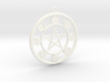 Lunar Phases Pentacle Pendant 3d printed 