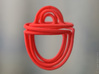Vines pendant 3d printed Vines pendant in Coral Red Strong & Flexible