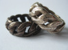 Chained Ring of Honor 3d printed - Chained Ring of Honor in Antique Bronze Glossy (left) and Stainless Steel (right) -