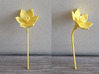 Narcissus Flower 3d printed Shapeways Print, Yellow Strong & Felxible