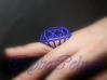 Ring The Diamond / size 6 US (16,5 mm) 3d printed 