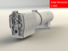 3700 City Class boiler, smokebox, firebox, 2mm FS 3d printed Rear rendering