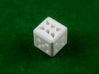 Dice No.3 S (balanced) (2cm/0.79in) 3d printed White Strong and  Flexible