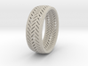 Herringbone Ring Size 7.5 3d printed 