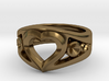 Heart Ring(inner diameter of ring17.4mm) 3d printed 
