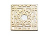 Arabesque Allure Earrings 3d printed Arabesque Allure Earrings - Gold Plated Glossy
