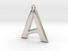 "A" Letter Initial Pendant 3d printed 