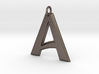 "A" Letter Initial Pendant 3d printed 