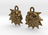 Cristellaria earrings 3d printed 