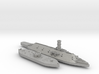 1:1200 Ironclad USS Monitor & CSS Virginia 3d printed 