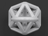 Icosahedron Frame Pendant 3d printed 