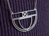 Architectural Pendant 3d printed Chain not included (available at any craft store)