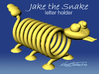 Jake the Snake letter holder 3d printed 