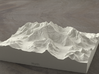 6''/15cm Mt. Everest, China/Tibet, Sandstone 3d printed Radiance rendering of Everest massif model from the North