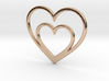 One Heart for Two Pendant - Amour Collection 3d printed 
