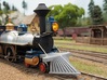 HO scale old time locomotive smokestack set 2 3d printed 