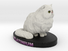 Custom Cat Figurine - Platinum 3d printed 