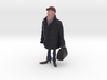 Man holding a suitcase 3d printed 
