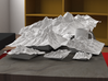 3'' Grand Tetons Terrain Model, Wyoming, USA 3d printed Rendering of all available sizes: 3", 4", 6", 8", 12", 20"