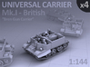 Universal Carrier Mk.I - (4 pack) 3d printed 