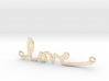 Love Handwriting Necklace 3d printed 