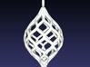 Netted Pendant 3d printed Rendering of larger ornament version.
