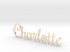 Charlotte Pendant 3d printed 