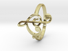 Size 7 Clefs Ring 3d printed 
