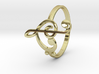 Size 11 Clefs Ring 3d printed 