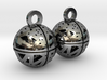 Craters of Callisto Earrings 3d printed 