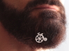 Old bike for beard - front wearing 3d printed 