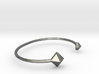 Cuff Bracelet with Geometric Pyramids 3d printed 