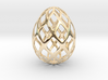 Trellis - Decorative Egg - 2.3 inches 3d printed golden egg