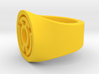 Yellow Lantern Ring S9.5   V2 3d printed 