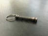 Qui-Gon Saber Keychain 3d printed Matte Bronze Steel