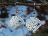 Snowflake Earrings 1 3d printed 
