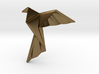 Origami Bird Pendant 3d printed 