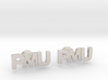 Monogram Cufflinks PMU 3d printed 