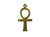 Ankh EarRings - Pair - Plastic 3d printed Gold Plated Brass (simulated).