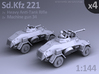 Sd.Kfz 221 (4 pack) 3d printed 