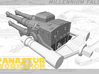 Deago FALCON - 32" Hollow Quad Laser Cannons Unit. 3d printed 