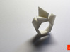 Twist-ring-mutation (small) 3d printed In White Strong & Flexible