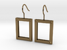 Picture Frame Earrings 3d printed 
