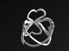 Swan-Heart Ring (small) 3d printed back