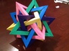 Five Intersecting Tetrahedrons Assembly 3d printed Original Origami Model