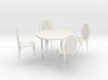 CAFE TABLE AND CHAIR 4 3d printed 