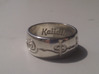 "Kaiidth" Vulcan Script Ring - Engraved Style 3d printed Pictured: Polished Silver