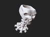 Decorative skull for holding items 3d printed White ceramics