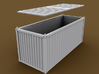 TT Scale Container Standard 20' 3d printed Standard container 20' bottom part removed